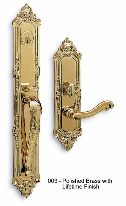 Baldwin Manchester Emergency Exit Handleset with Wave Lever,  Lifetime Polished Brass by Baldwin