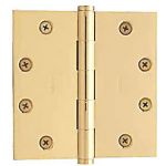 Baldwin 4"x4" Door Hinge in Polished Brass
