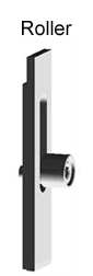 Roller locking hardware