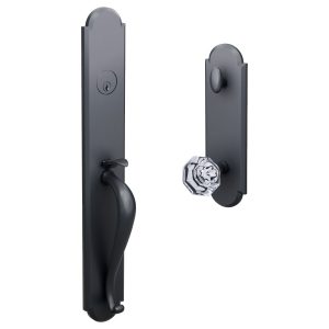 H11 Full Escutcheon Handleset with K4 R3 interior trim Black