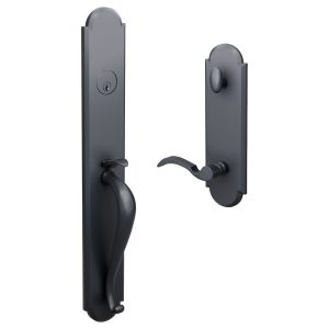 H11 Full Escutcheon Handleset with L1 R3 interior trim Black