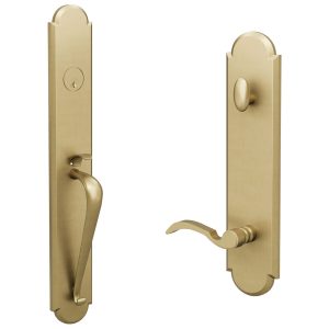 H11 Full Escutcheon Handleset with L1 R3 interior trim French Gold