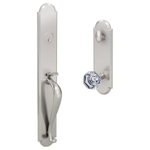 H11 Dummy Handleset with K4 R3 interior trim Satin Nickel