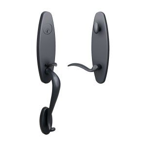 H2 Half Escutcheon Handleset with L2 R1 interior trim