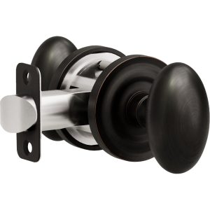 K1 R1 Tuscan Bronze Privacy Bed/Bath Decorative Door Knob