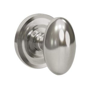 K1 R1 Satin Nickel Full Dummy Decorative Door Knob