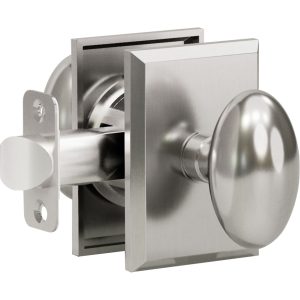 K1 R2 Satin Nickel Privacy Bed/Bath Decorative Door Knob
