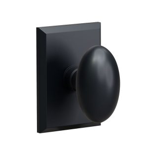 K1 R2 Black Full Dummy Decorative Door Knob