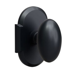 K1 R3 Black Full Dummy Decorative Door Knob
