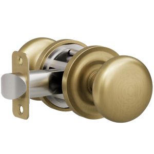 K2 R1 French Gold Privacy Bed/Bath Decorative Door Knob