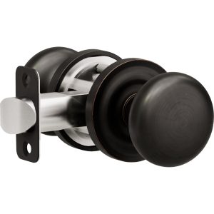 K2 R1 Tuscan Bronze Privacy Bed/Bath Decorative Door Knob