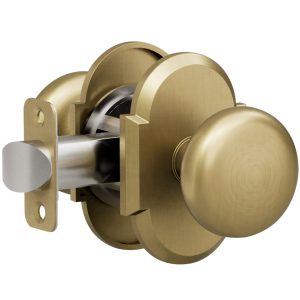 K2 R3 French Gold Privacy Bed/Bath Decorative Door Knob