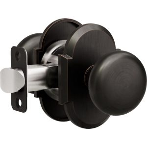 K2 R3 Tuscan Bronze Privacy Bed/Bath Decorative Door Knob