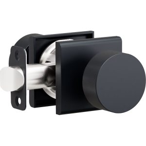 K3 R5 Black Privacy Bed/Bath Decorative Door Knob