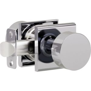 K3 R5 Bright Chrome Privacy Bed/Bath Decorative Door Knob