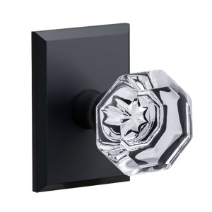 K4 R2 Black Full Dummy Decorative Door Knob