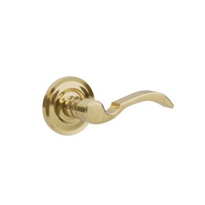 L1 R1 French Gold Full Dummy Door Lever