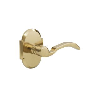 L1 R3 French Gold Full Dummy Door Lever