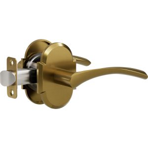 L4 R3 French Gold Bed/Bath Privacy Door Lever