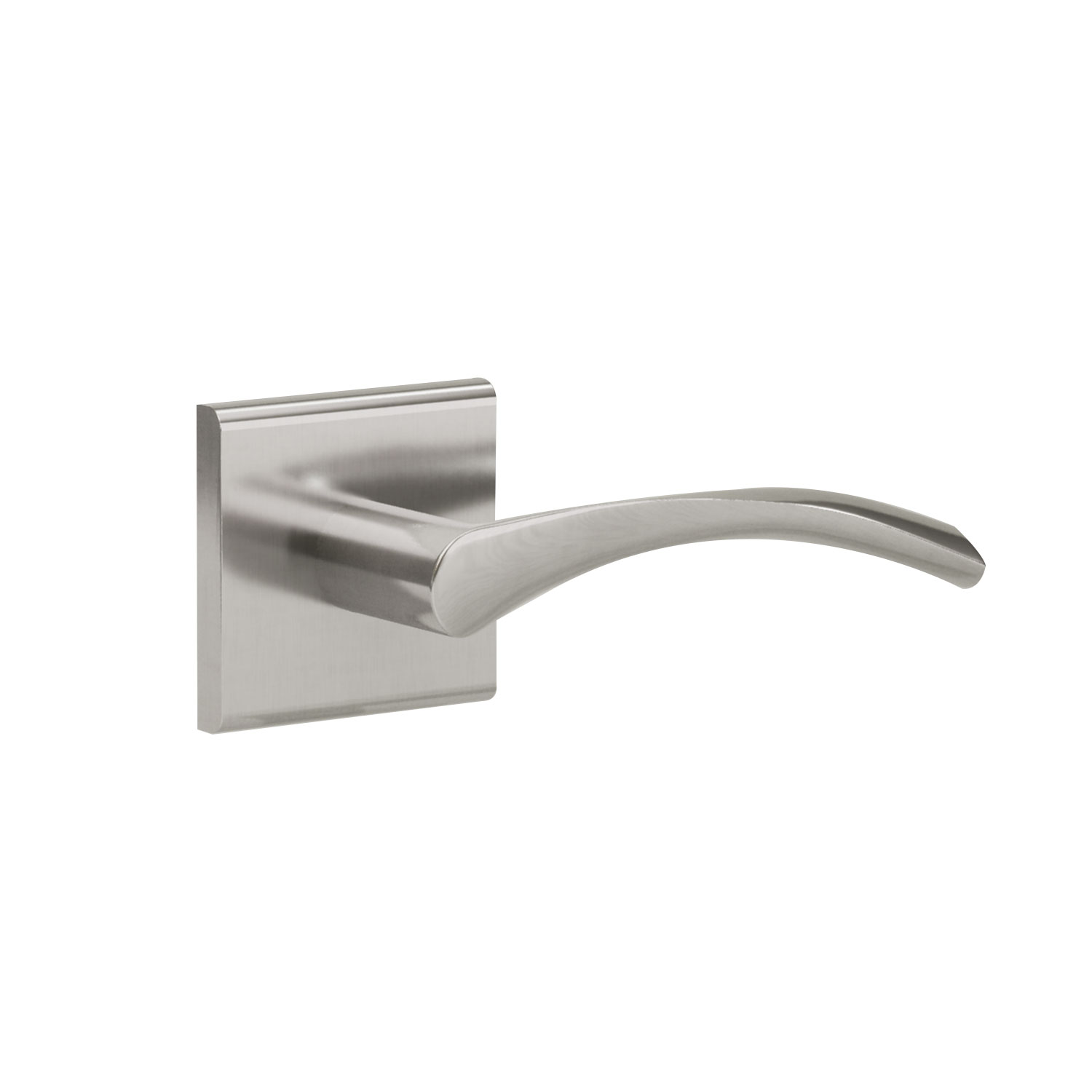 L4 R5 Satin Nickel Full Dummy Door Lever