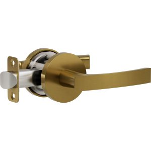L6 R4 French Gold Bed/Bath Privacy Door Lever