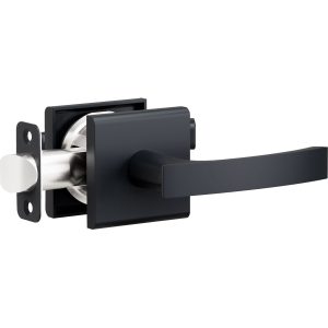 L6 R5 Black Bed/Bath Privacy Door Lever