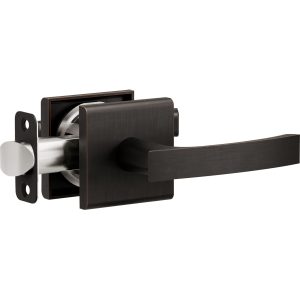 L6 R5 Tuscan Bronze Bed/Bath Privacy Door Lever