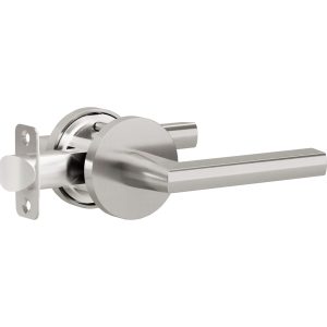 L7 R4 Satin Nickel Bed/Bath Privacy Door Lever