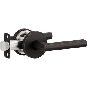 L7 R4 Tuscan Bronze Bed/Bath Privacy Door Lever